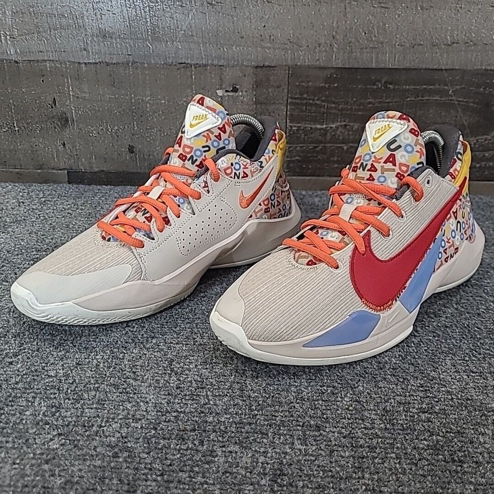 Nike Zoom Freak‎ 2 Alphabet Soup 2021 Giannis Size 6.5Y DW3152-001 Basketball